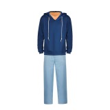 Solo Leveling Sung Jin-Woo Blue Hoodie Cosplay Costume Halloween Carnival Outfit