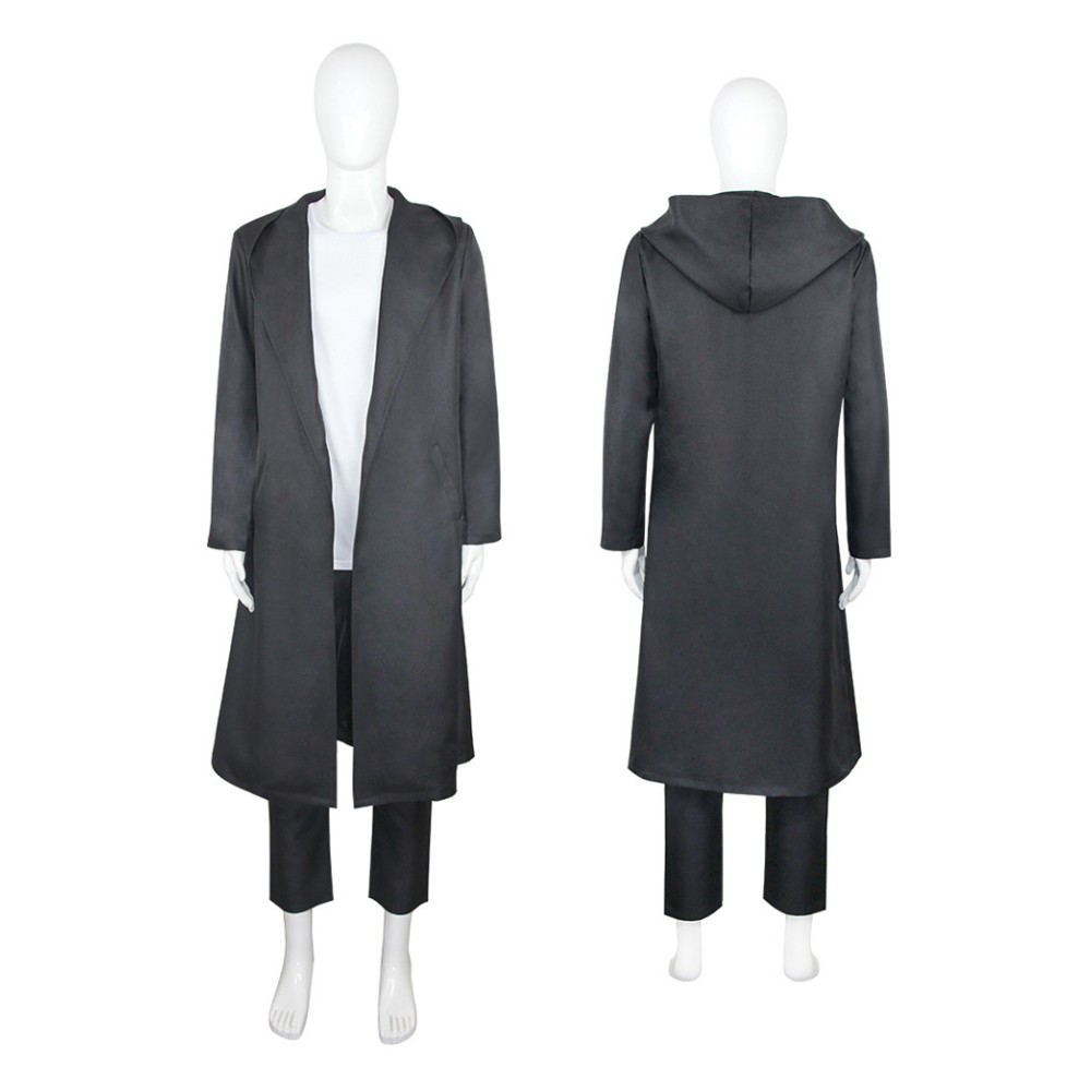 Solo Leveling Sung Jinwoo Grey Coat Cosplay Costume Halloween Carnival Outfit