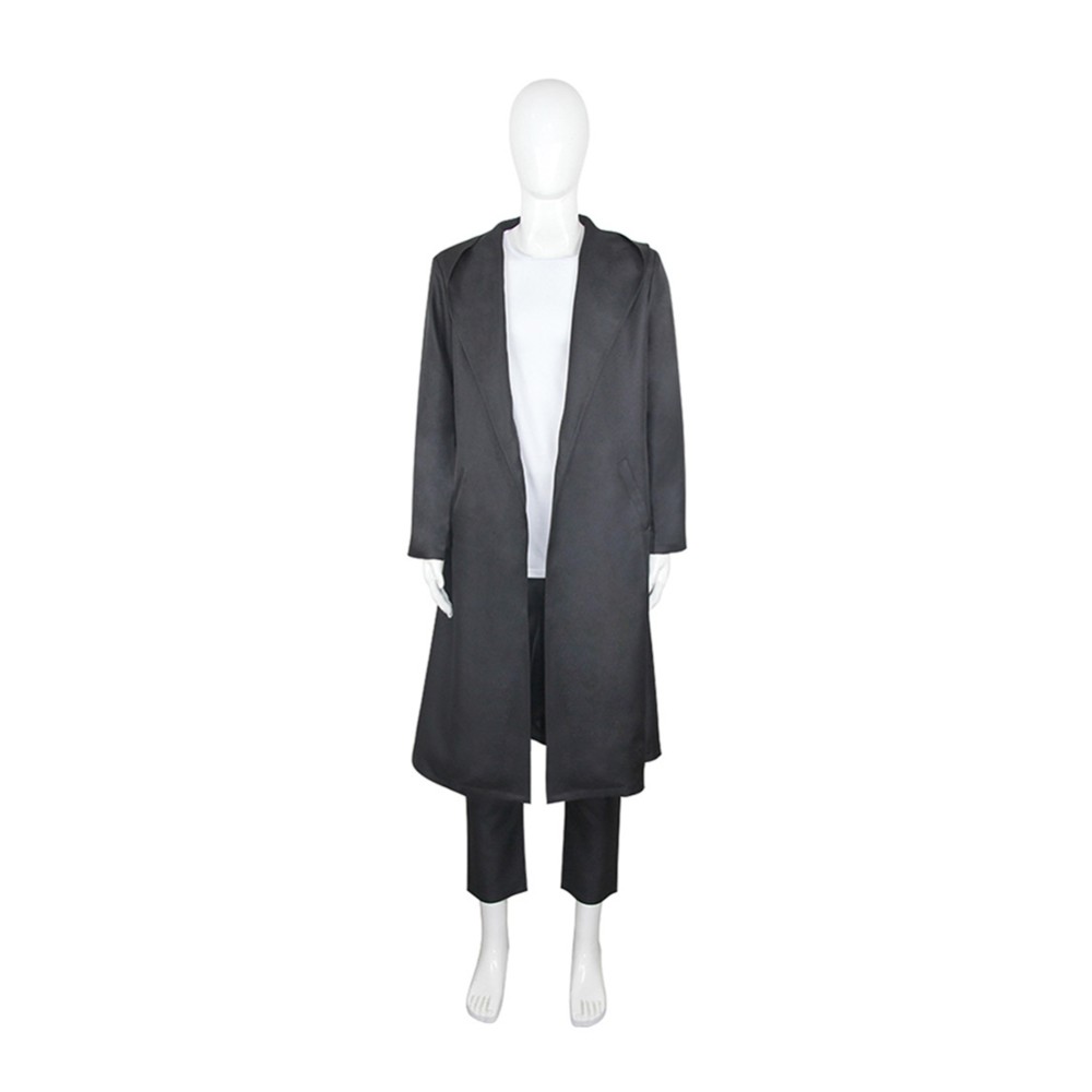 Solo Leveling Sung Jinwoo Grey Coat Cosplay Costume Halloween Carnival Outfit
