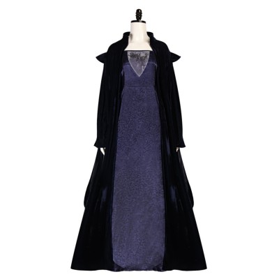 Sola Naberrie Women Cloak Dress Set Cosplay Costume Halloween Carnival Outfit