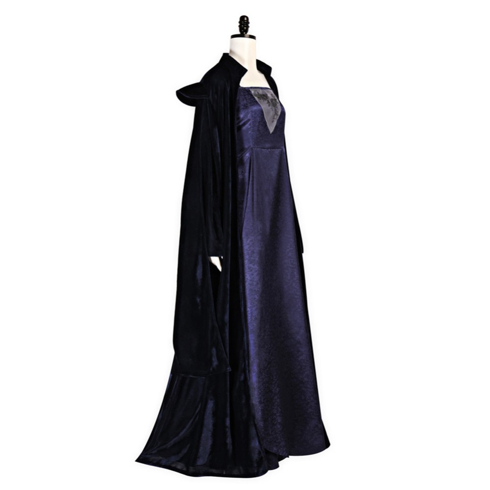 Sola Naberrie Women Cloak Dress Set Cosplay Costume Halloween Carnival Outfit
