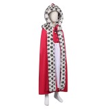 Snow Queen Gerda Kids Children Red Cloak Set Christmas Party Cosplay Costume Halloween Carnival Outfit