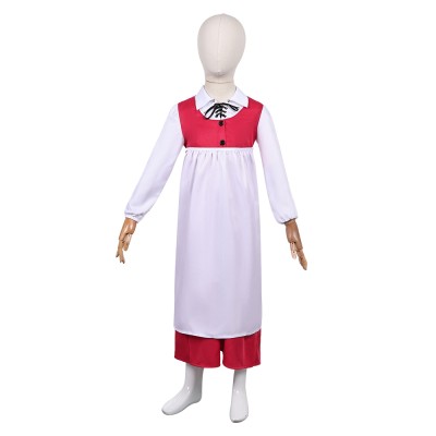 Snow Queen Gerda Kids Children Red Cloak Set Christmas Party Cosplay Costume Halloween Carnival Outfit
