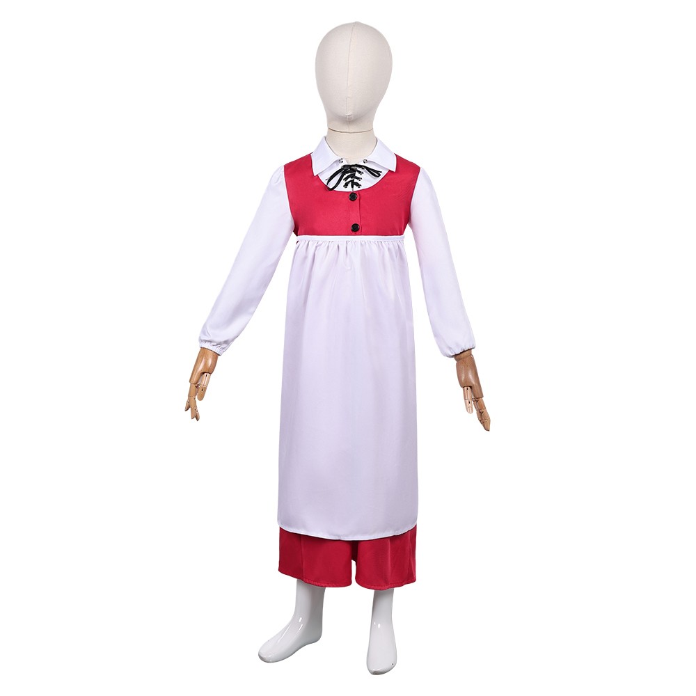 Snow Queen Gerda Kids Children Red Cloak Set Christmas Party Cosplay Costume Halloween Carnival Outfit