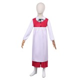 Snow Queen Gerda Kids Children Red Cloak Set Christmas Party Cosplay Costume Halloween Carnival Outfit
