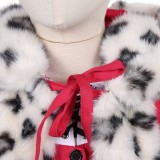 Snow Queen Gerda Kids Children Red Cloak Set Christmas Party Cosplay Costume Halloween Carnival Outfit