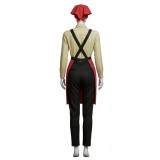 Smoking Behind the Supermarket with You Yamada Red Clerk Uniform Cosplay Costume Halloween Carnival