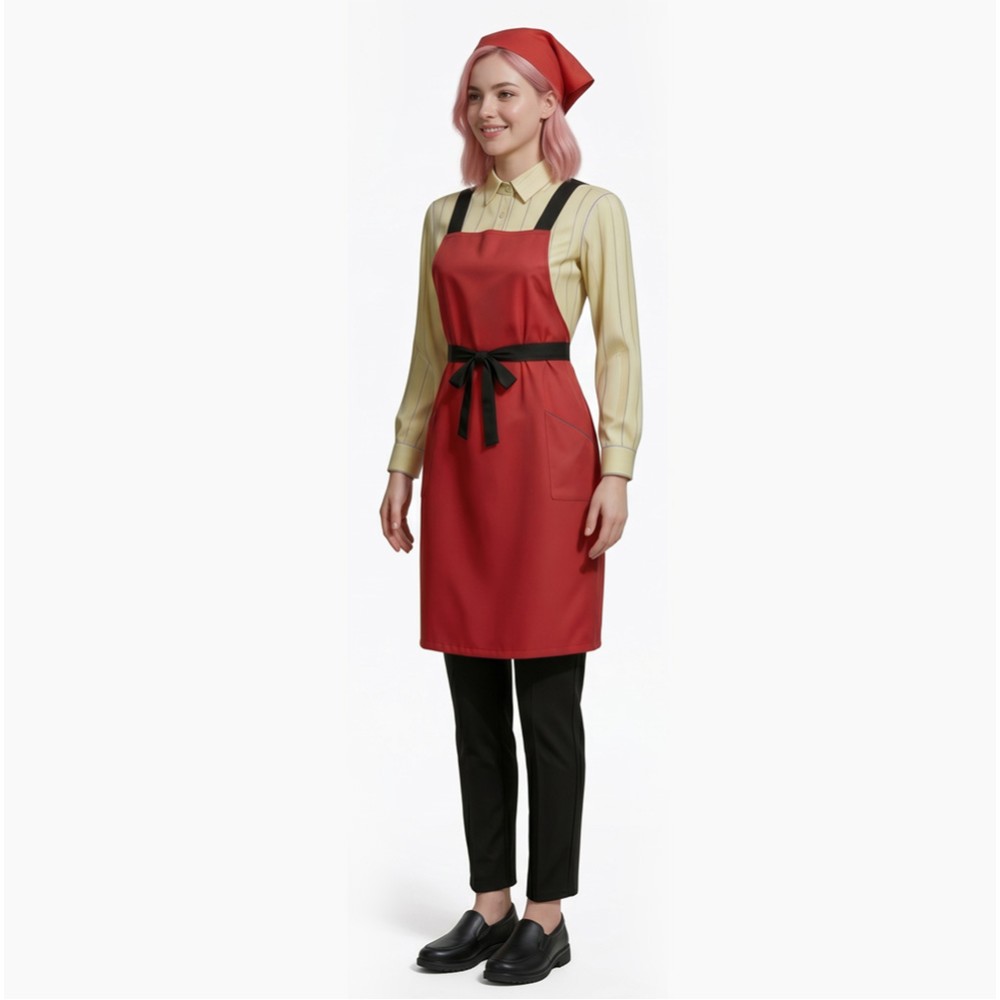 Smoking Behind the Supermarket with You Yamada Red Clerk Uniform Cosplay Costume Halloween Carnival
