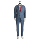 Smoking Behind the Supermarket with You Sasaki Blue Suit Cosplay Costume Halloween Carnival