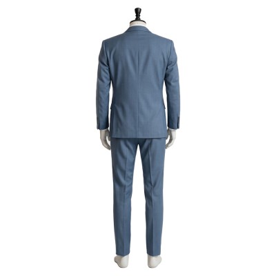 Smoking Behind the Supermarket with You Sasaki Blue Suit Cosplay Costume Halloween Carnival