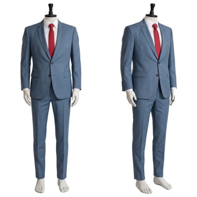 Smoking Behind the Supermarket with You Sasaki Blue Suit Cosplay Costume Halloween Carnival