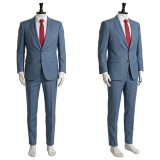 Smoking Behind the Supermarket with You Sasaki Blue Suit Cosplay Costume Halloween Carnival