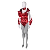Smile (2024) Skye Riley Red Stage Jumpsuit Cosplay Costume Halloween Carnival Outfit