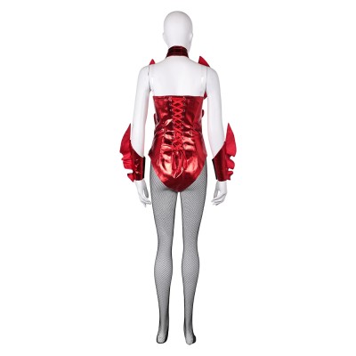 Smile (2024) Skye Riley Red Stage Jumpsuit Cosplay Costume Halloween Carnival Outfit