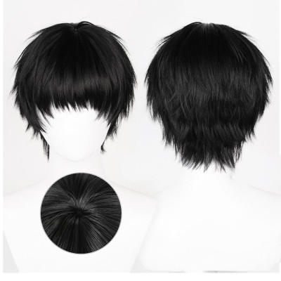SLAM DUNK Rukawa Kaede Wig Heat Resistant Synthetic Hair Party Props Cosplay Costume Halloween Carnival