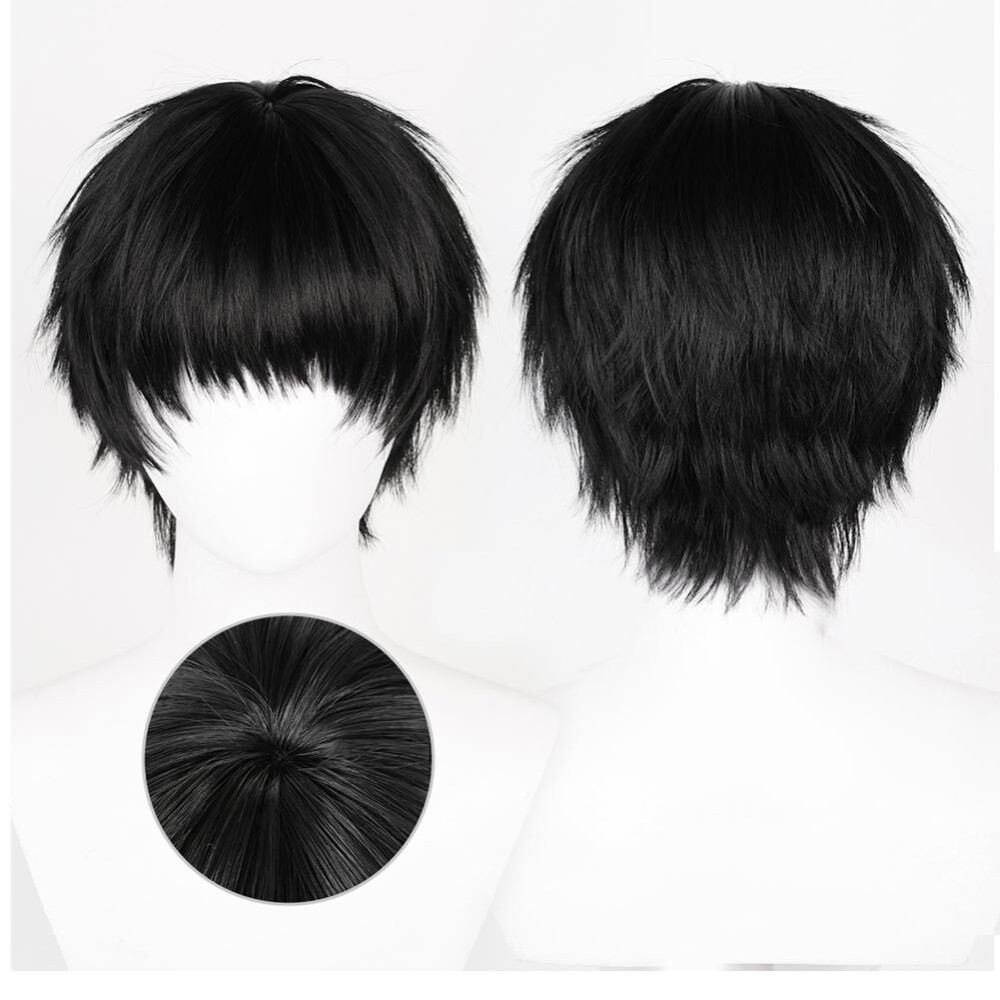 SLAM DUNK Rukawa Kaede Wig Heat Resistant Synthetic Hair Party Props Cosplay Costume Halloween Carnival