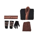 Skywalker Men Brown Robe Set Cosplay Costume Halloween Carnival Outfit