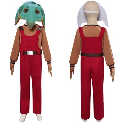 Skeleton Crew (2024) Neel Kids Children Fullset Cosplay Costume Halloween Carnival Outfit