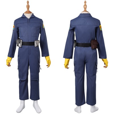 Skeleton Crew (2024) KB Kids Children Blue Jumpsuit Cosplay Costume Halloween Carnival