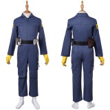 Skeleton Crew (2024) KB Kids Children Blue Jumpsuit Cosplay Costume Halloween Carnival