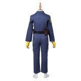 Skeleton Crew (2024) KB Kids Children Blue Jumpsuit Cosplay Costume Halloween Carnival