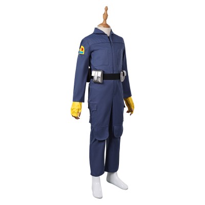 Skeleton Crew (2024) KB Kids Children Blue Jumpsuit Cosplay Costume Halloween Carnival