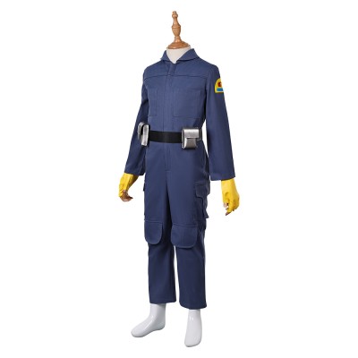 Skeleton Crew (2024) KB Kids Children Blue Jumpsuit Cosplay Costume Halloween Carnival