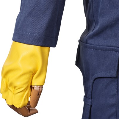 Skeleton Crew (2024) KB Kids Children Blue Jumpsuit Cosplay Costume Halloween Carnival
