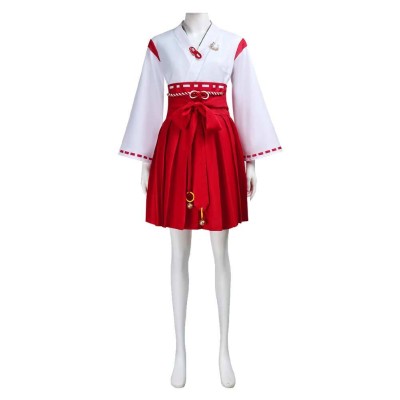 Silent Hill Shimizu Hinako Red Short Kimono Cosplay Costume Halloween Carnival Outfit