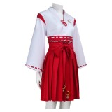 Silent Hill Shimizu Hinako Red Short Kimono Cosplay Costume Halloween Carnival Outfit