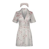 Costume de cosplay d'infirmière Silent Hill pour femmes, tenue de carnaval d'Halloween
