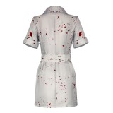 Costume de cosplay d'infirmière Silent Hill pour femmes, tenue de carnaval d'Halloween