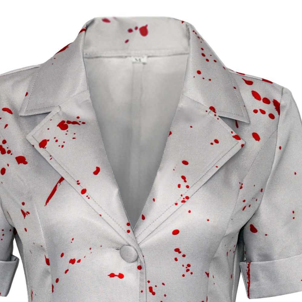 Costume de cosplay d'infirmière Silent Hill pour femmes, tenue de carnaval d'Halloween