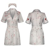 Costume de cosplay d'infirmière Silent Hill pour femmes, tenue de carnaval d'Halloween
