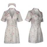 Costume de cosplay d'infirmière Silent Hill pour femmes, tenue de carnaval d'Halloween