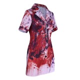 Silent Hill Nurse Women Bloody Cosplay Costume Halloween Carnival Outfit