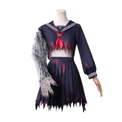 Silent Hill f Shimizu Hinako Uniform with Fur Hand Set Party Cosplay Costume Halloween Carnival
