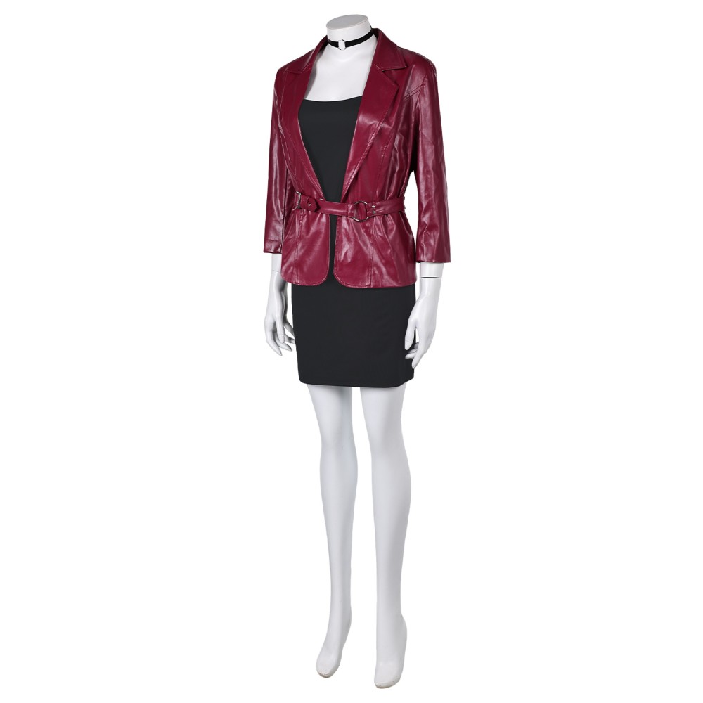 Silent Hill 2 Remake Maria Red Suit Cosplay Costume Halloween Carnival Outfit