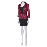 Silent Hill 2 Remake Maria Red Suit Cosplay Costume Halloween Carnival Outfit