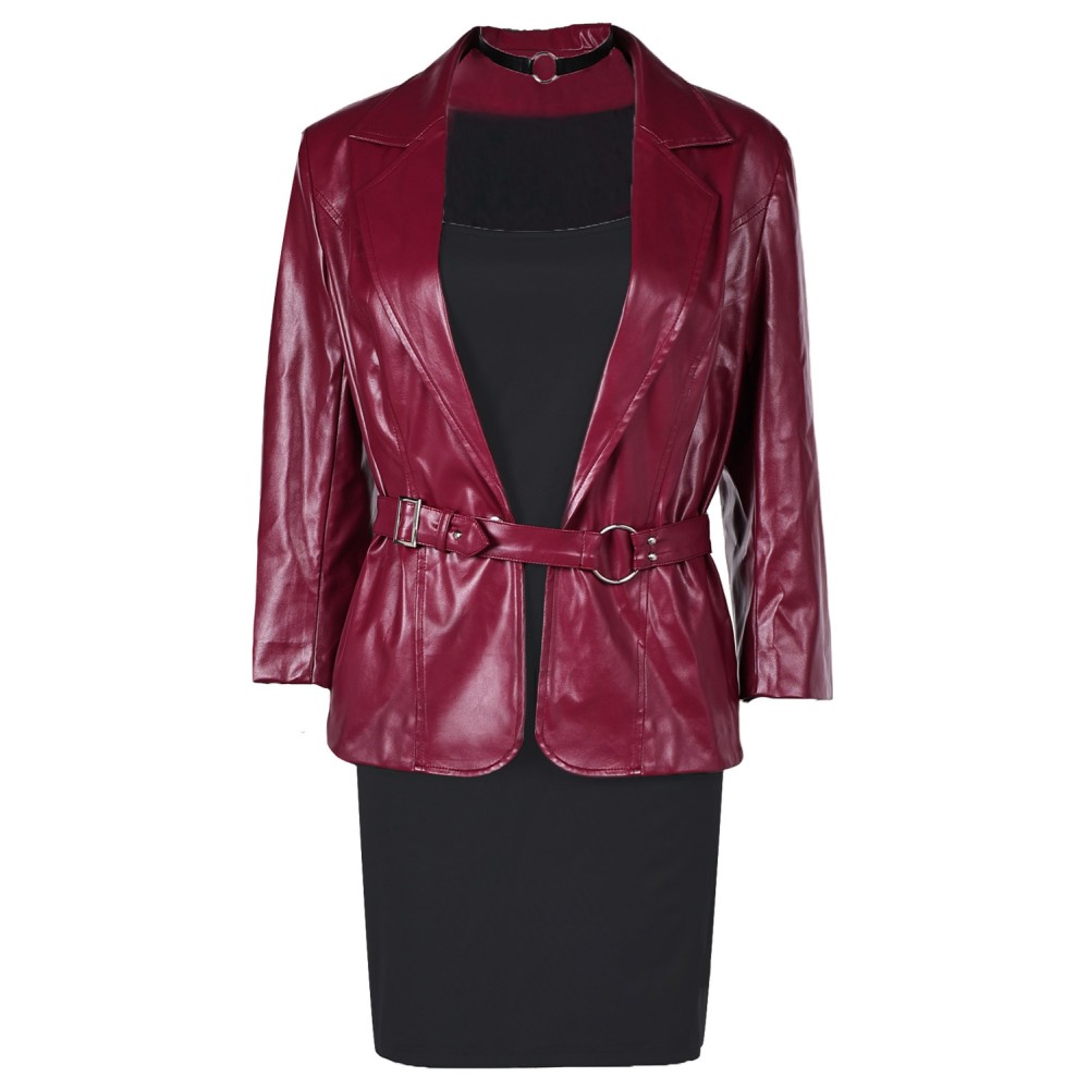 Silent Hill 2 Remake Maria Red Suit Cosplay Costume Halloween Carnival Outfit
