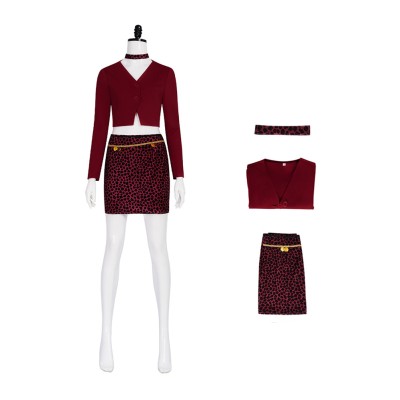 Silent Hill 2 Remake Maria Red Cosplay Costume Halloween Carnival Outfit