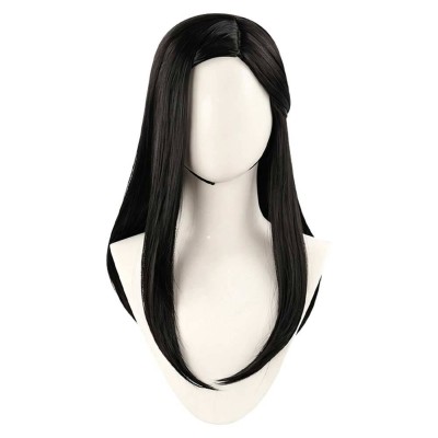 Side Story Nico Robin Black Center-part Long Hair Wig Accessories Cosplay Costume Halloween Carnival