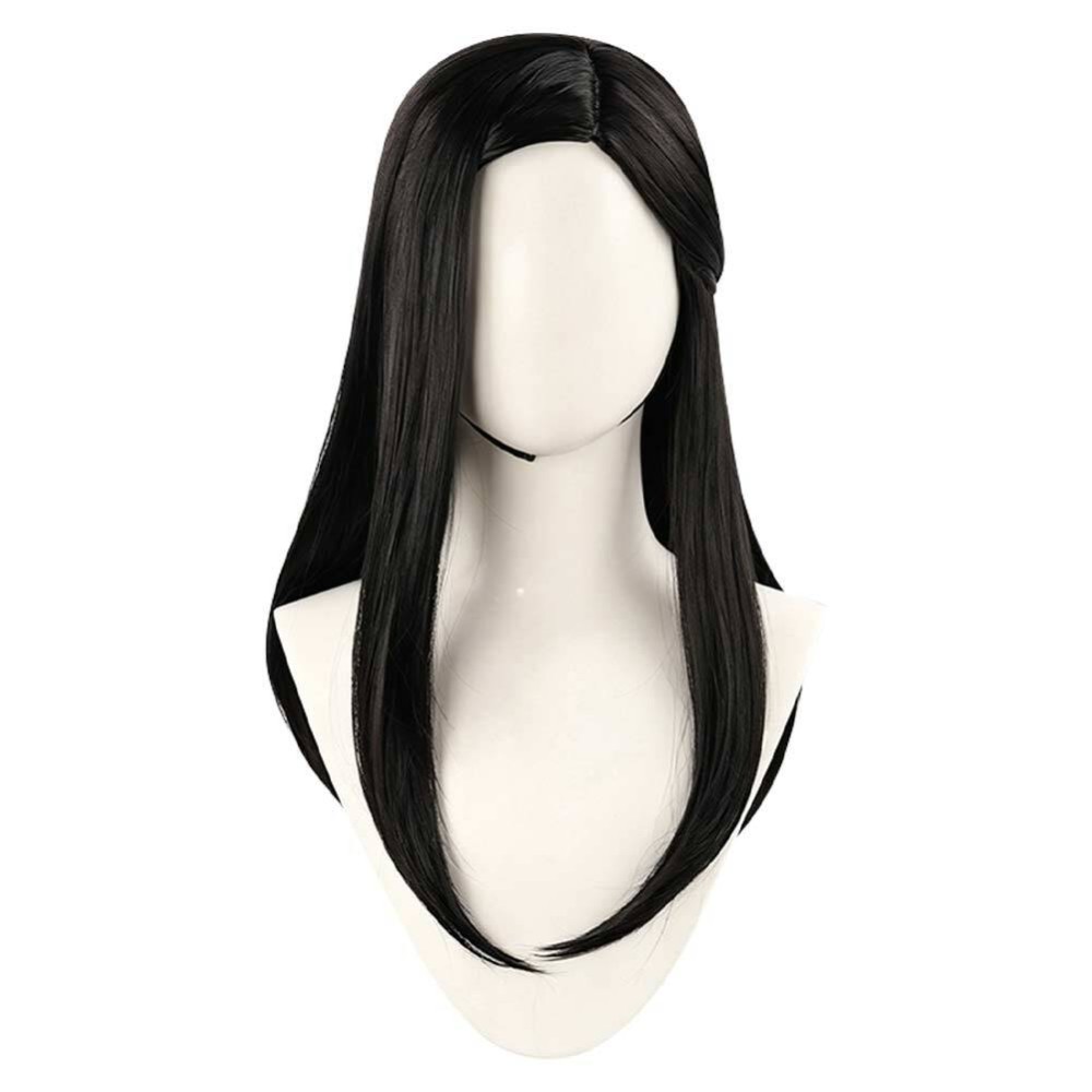 Side Story Nico Robin Black Center-part Long Hair Wig Accessories Cosplay Costume Halloween Carnival