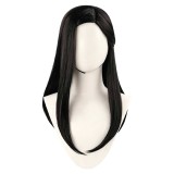 Side Story Nico Robin Black Center-part Long Hair Wig Accessories Cosplay Costume Halloween Carnival