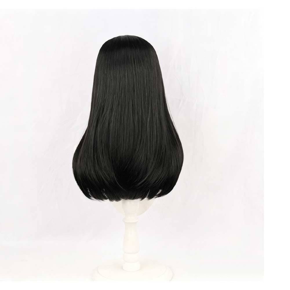 Side Story Nico Robin Black Center-part Long Hair Wig Accessories Cosplay Costume Halloween Carnival