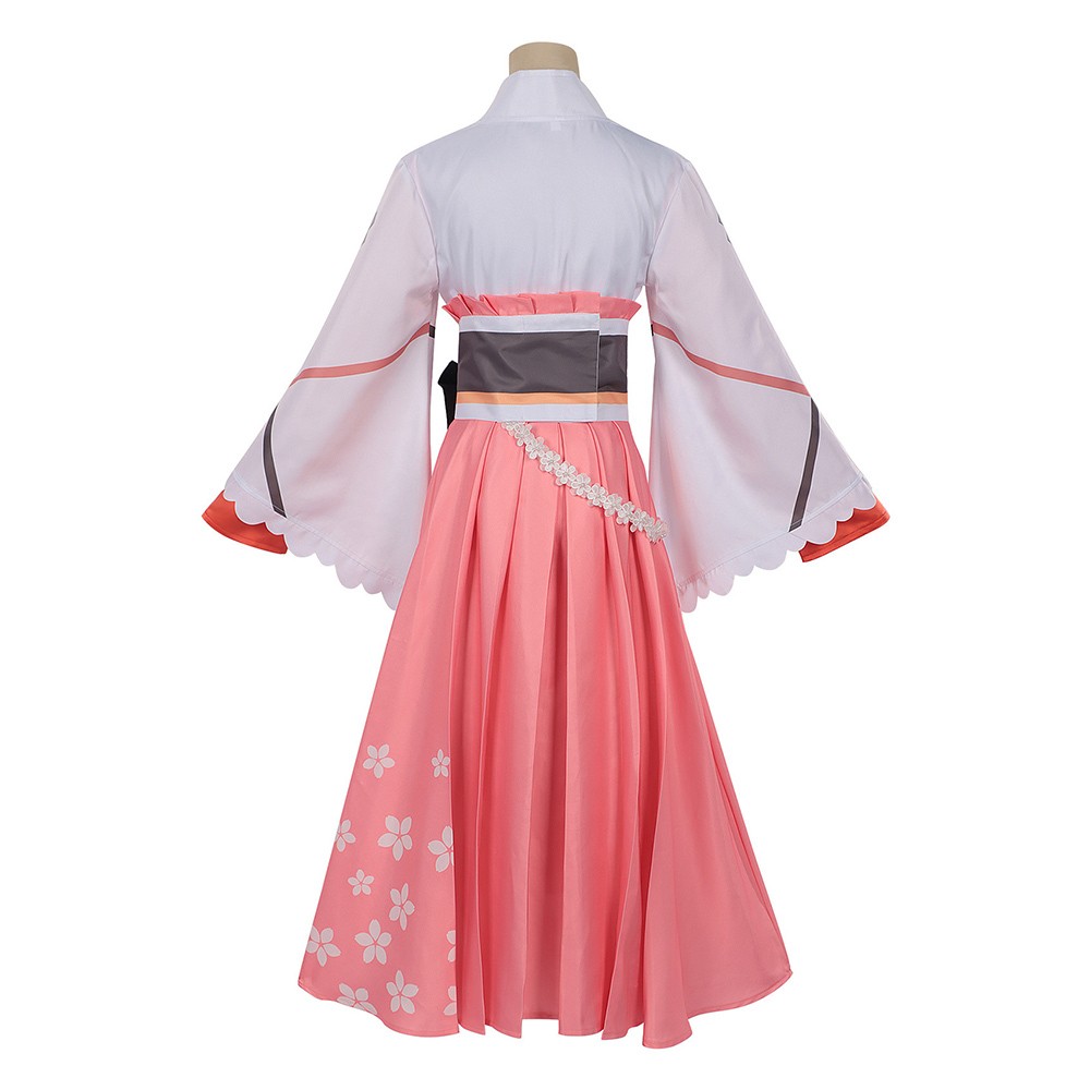 Shunkashuutou Daikousha:Haru no Mai Hinagiku Kayou Pink Cosplay Costume Halloween Carnival Outfit