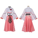 Shunkashuutou Daikousha:Haru no Mai Hinagiku Kayou Pink Cosplay Costume Halloween Carnival Outfit