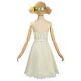 Shunkashuutou Daikousha : Costume de cosplay de robe blanche Hazakura Ruri de printemps pour Halloween et carnaval
