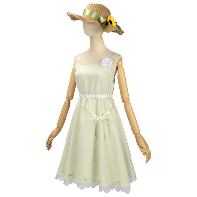 Shunkashuutou Daikousha : Costume de cosplay de robe blanche Hazakura Ruri de printemps pour Halloween et carnaval