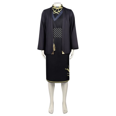 Shunkashuutou Daikousha: Haru no Mai Rosei Kantsubaki Black Cosplay Costume Halloween Carnival Outfit
